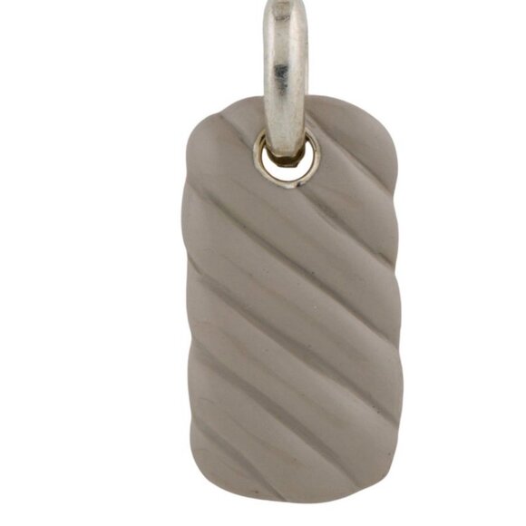DAVID YURMAN ENAMEL SCULPTED CABLE CONTOUR ENHANCER PENDANT